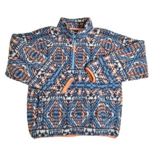 Cruel Girl Girls Size 12 XL Aztec Tribal Print 1/4 Zip Fleece Pullover Western